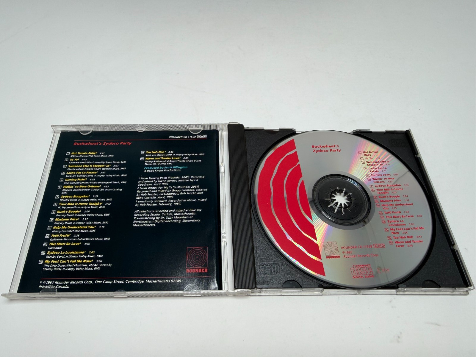 Buckwheat Zydeco Party CD 1987 Rounder CD 11528 Accordion Louisiana Cajun Blues