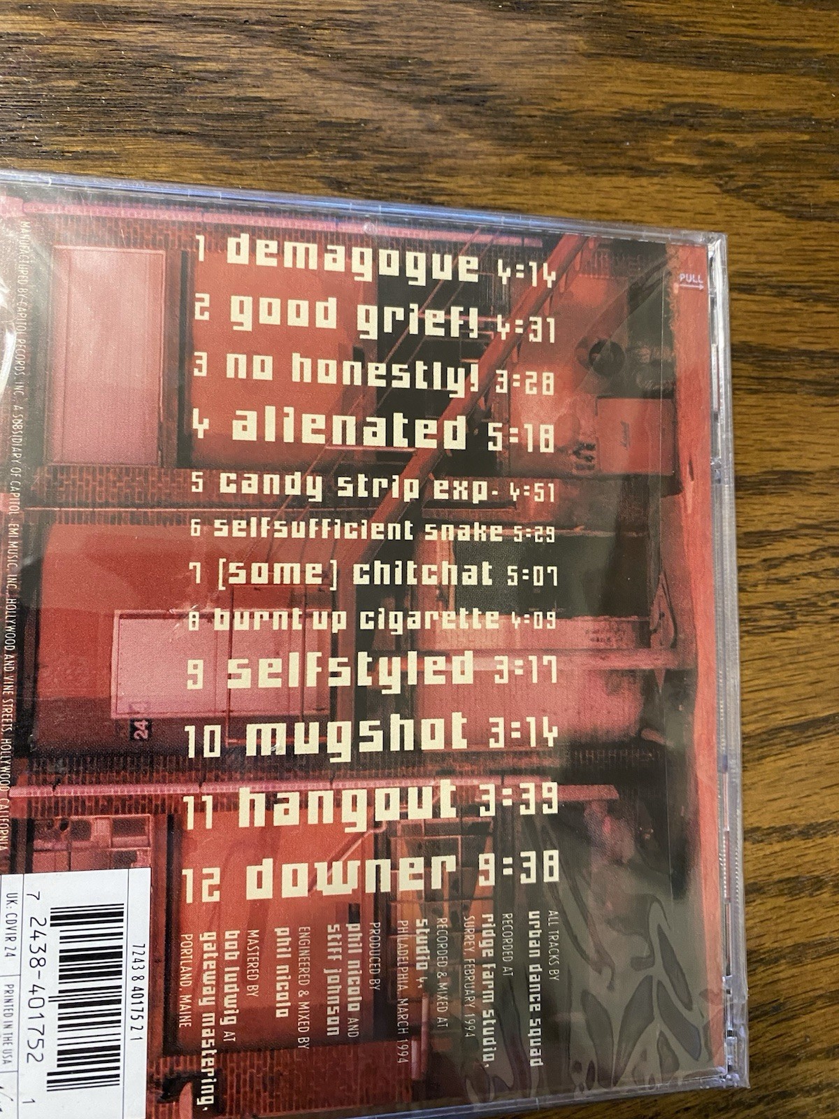 Persona Non Grata by Urban Dance Squad (CD, 1995) Rap Rock Nu Metal 90’s Rare