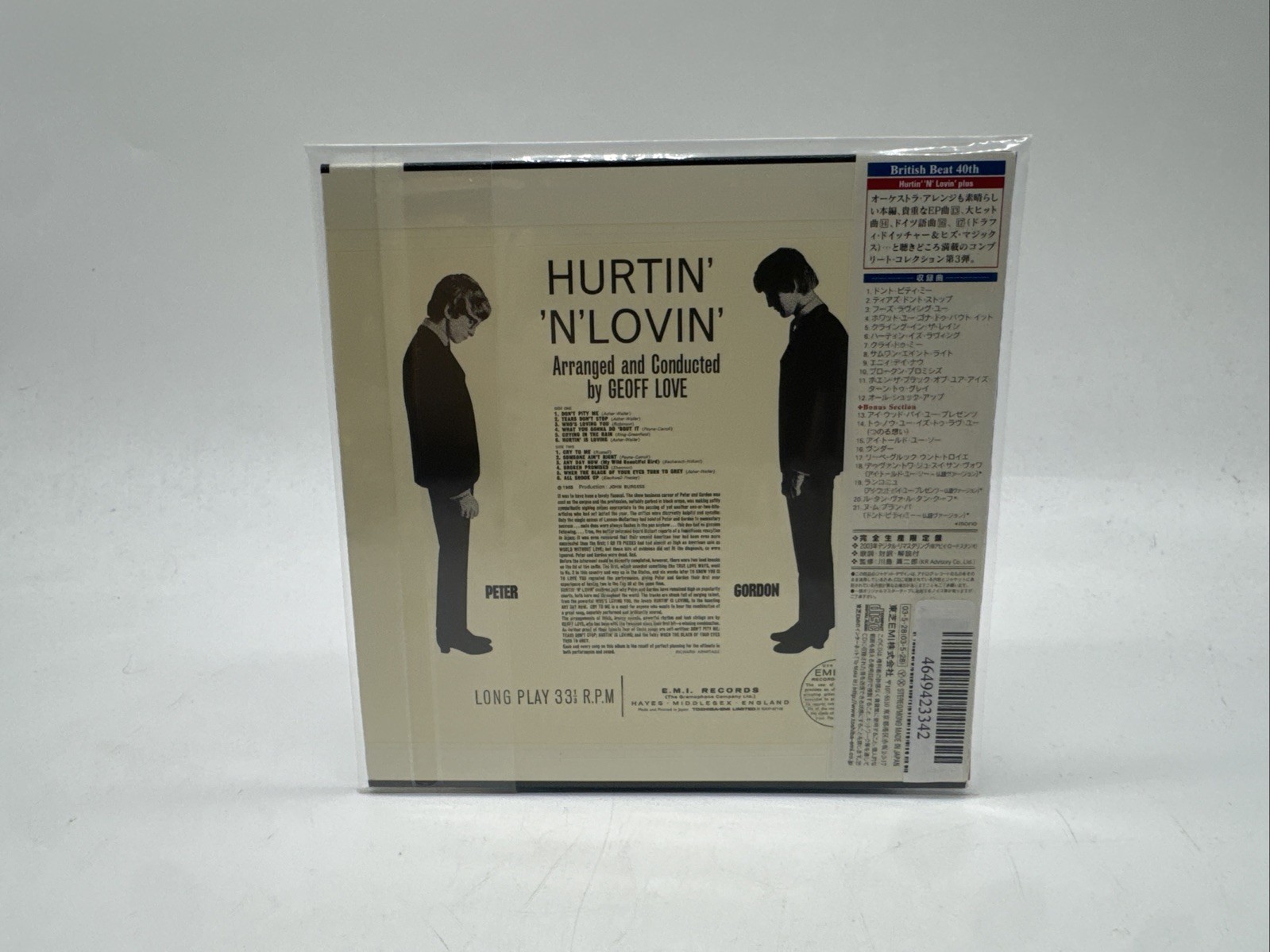 Peter & Gordon / Hurtin' 'N' Lovin' +9 Japan Mini LP CD Sealed / OOP/ TOCP-67118