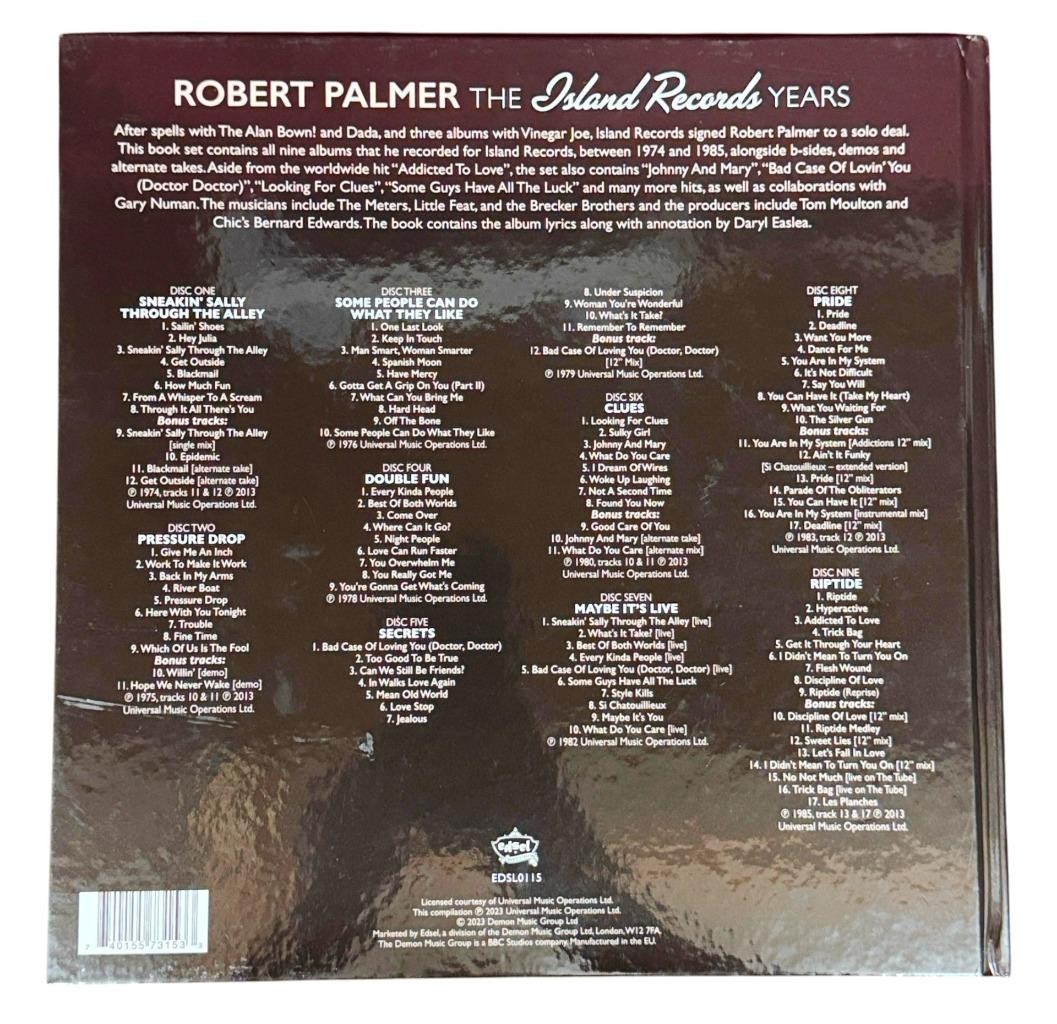 Robert Palmer ~ 2023 The Island Records Years 9 CD Box Set Edsel Complete UK