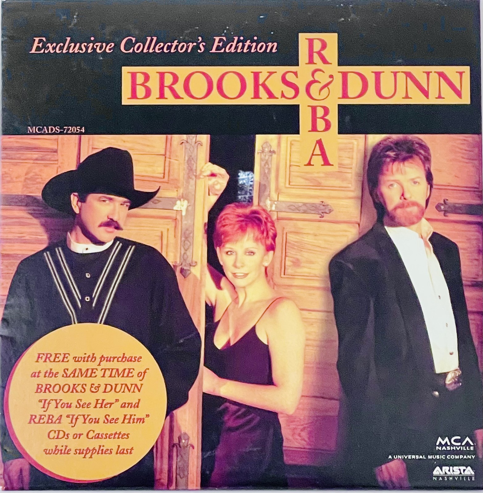 Brooks & Dunn Reba McEntire Exclusive Collector's Edition Promo CD Single