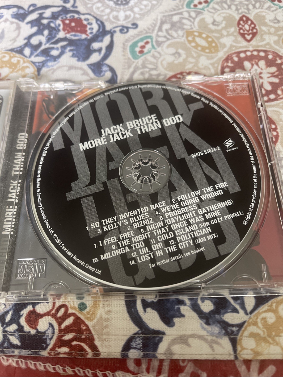 More Jack Than God by Jack Bruce (CD, Sep-2003, Sanctuary (USA))