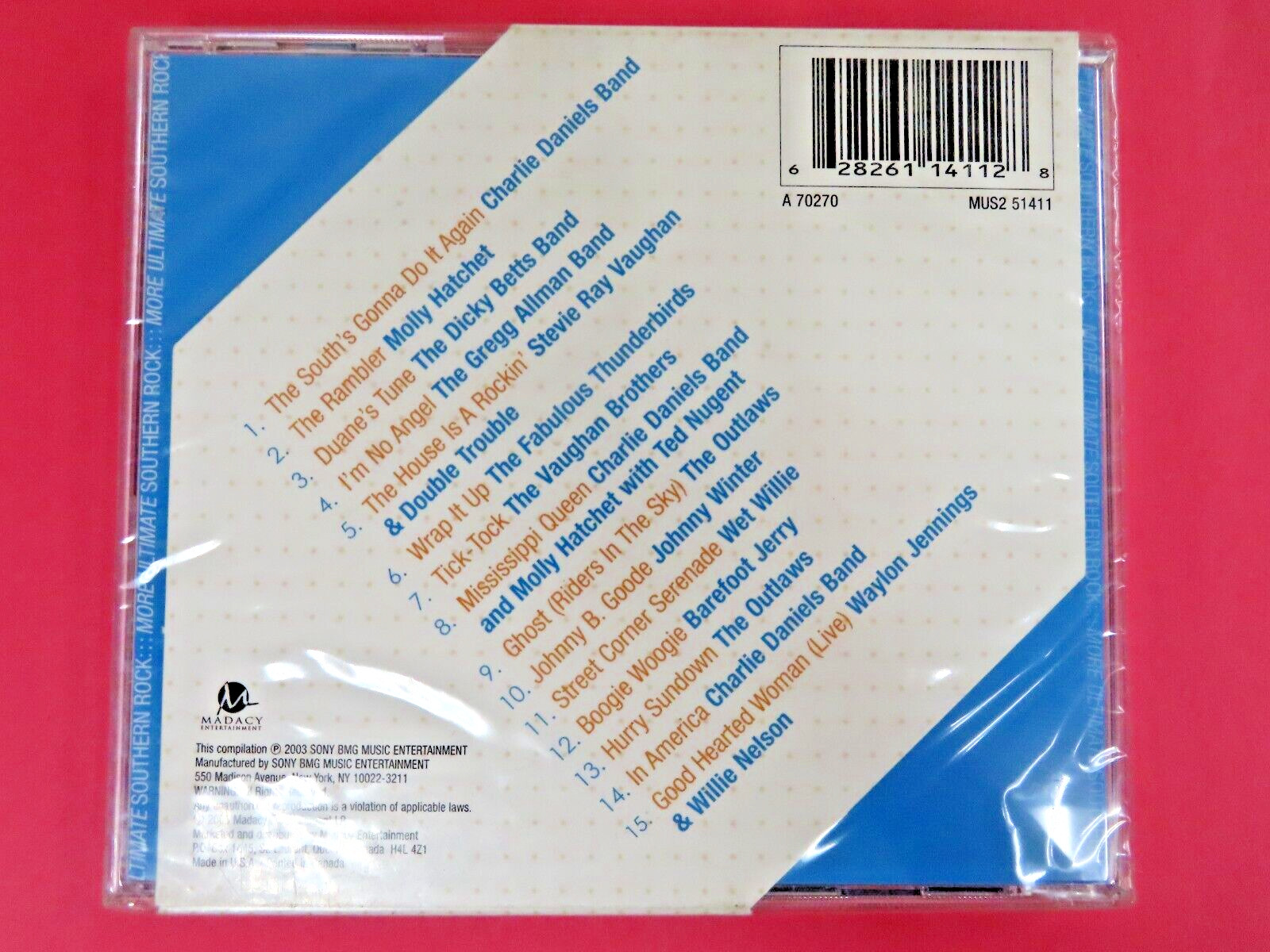 ULTIMATE HITS: MORE ULTIMATE SOUTHERN ROCK - VARIOUS - 2006 MADACY ENTERTAINMENT