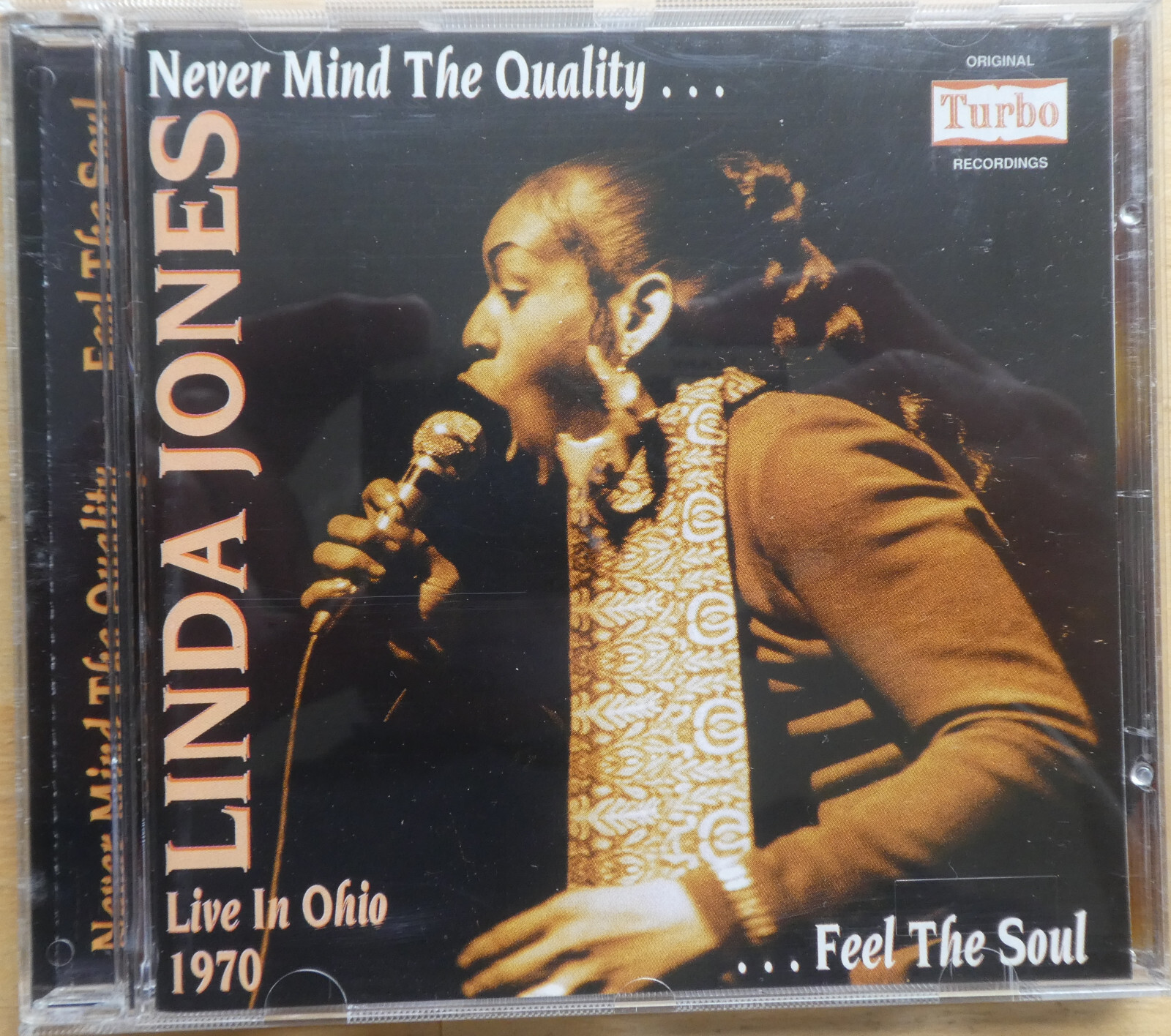 LINDA JONES - NEVER MIND THE QUALITY....FEEL THE SOUL - UK SEQUEL CD (1997) NM