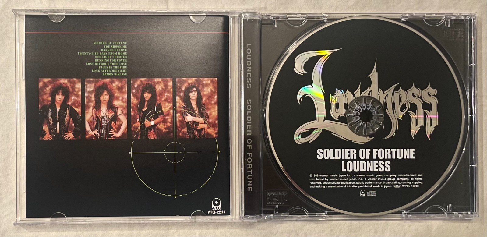 Loudness - Soldier Of Fortune (Japan Remastered CD w/OBI) WPCL-12249 A. Takasaki