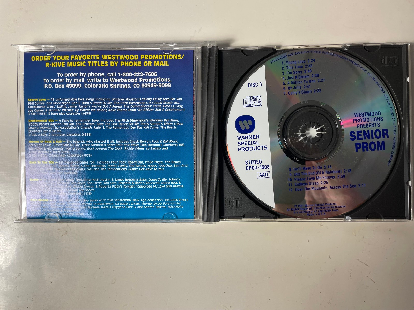Senior Prom Disc 3 Audio CD OPCD-4508 Reissue VG