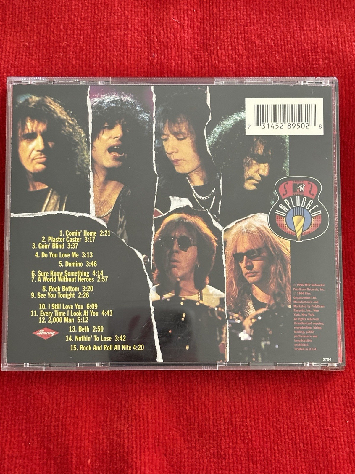 Kiss – MTV Unplugged CD Gene, Paul Peter, Ace, Eric, Bruce