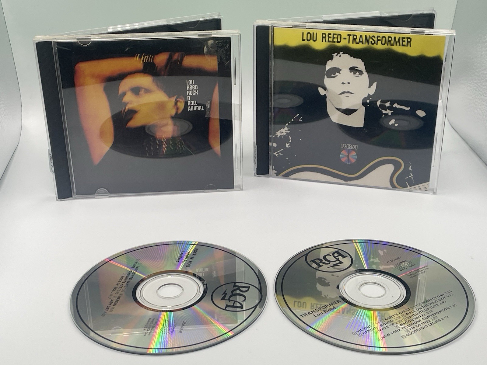 Lou Reed CD Lot Rock N Roll Animal + Transformer RCA Classic Rock 2 CDs