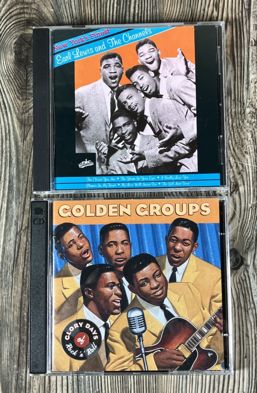 Doo Wop Golden Oldies Music CD 7 Lot Earls, Dell Vikings, Drifters, Cadillacs