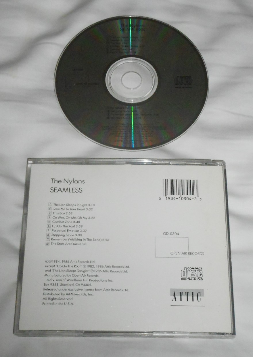 THE NYLONS Seamless CD 1986 Open Air Records