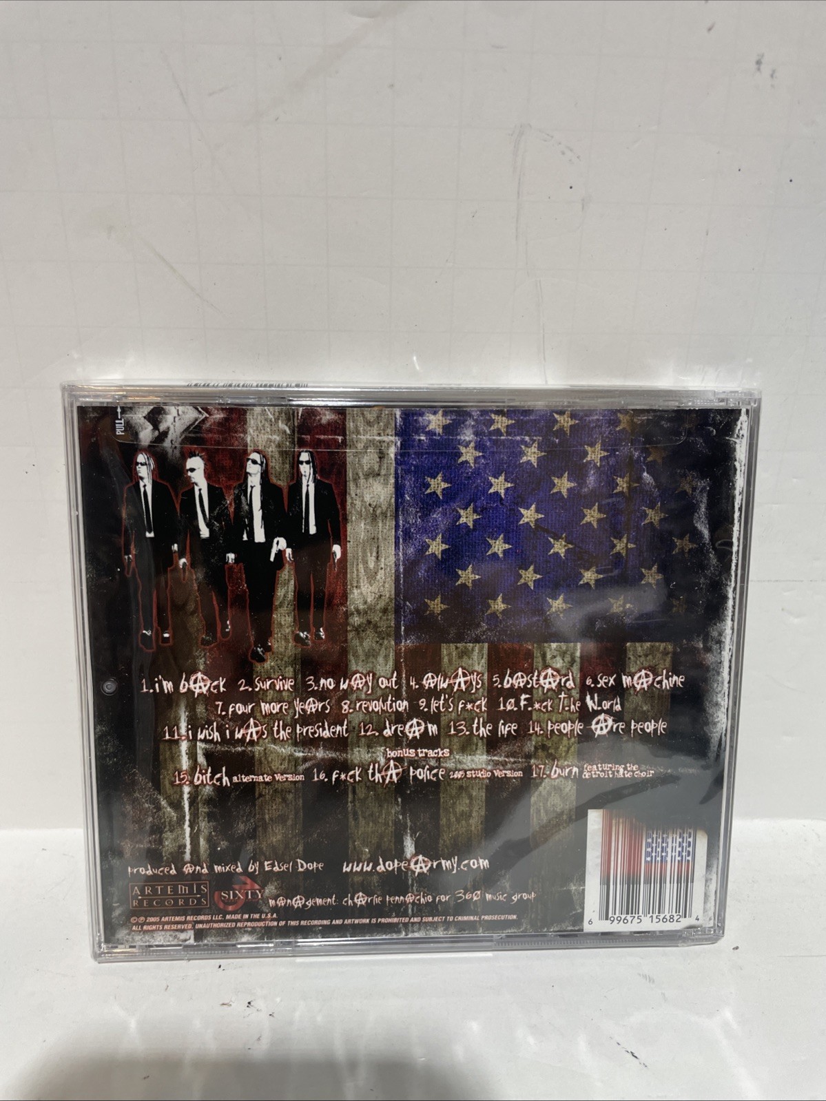 Dope – American Apathy CD (Artemis Records 2005) Brand New