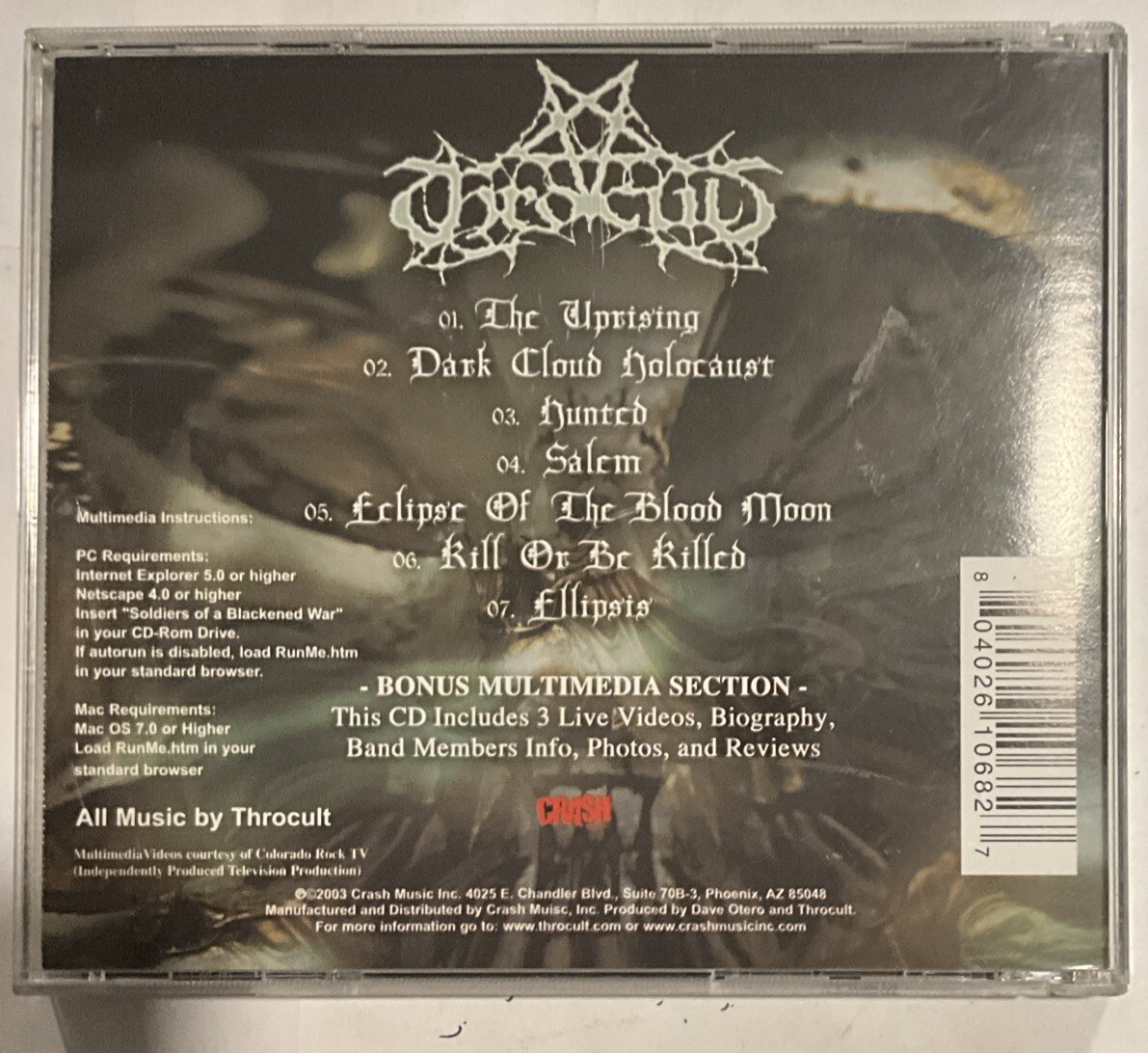 Throcult - Soldiers of a Blackend War CD 2003 Crash Music [Enhanced]