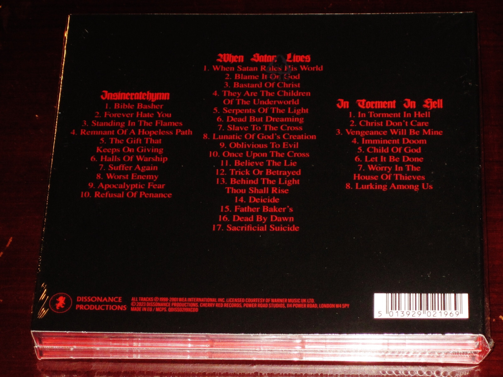 Deicide: Bible Bashers - Insineratehymn, When Satan, In Torment 3 CD Box Set NEW