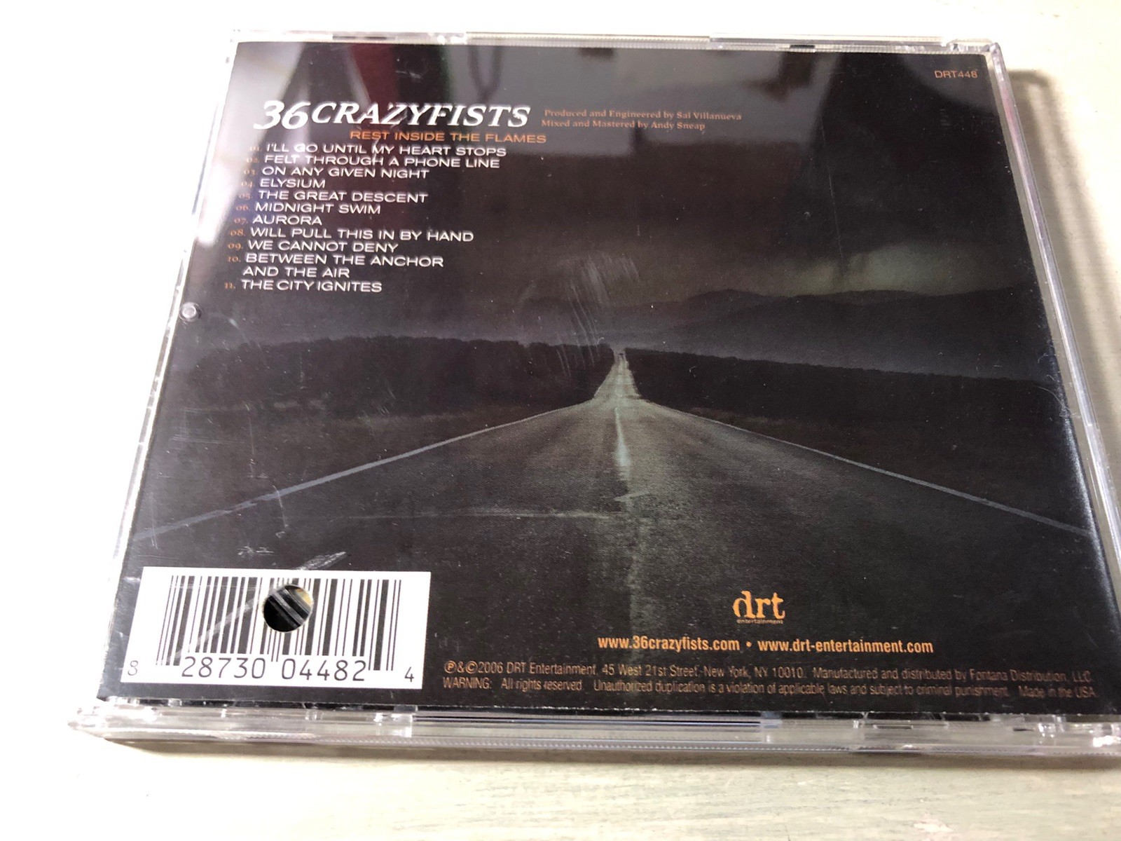 36 Crazyfists - Rest Inside the Flames (2006) Music CD DRT DRT448 Promo