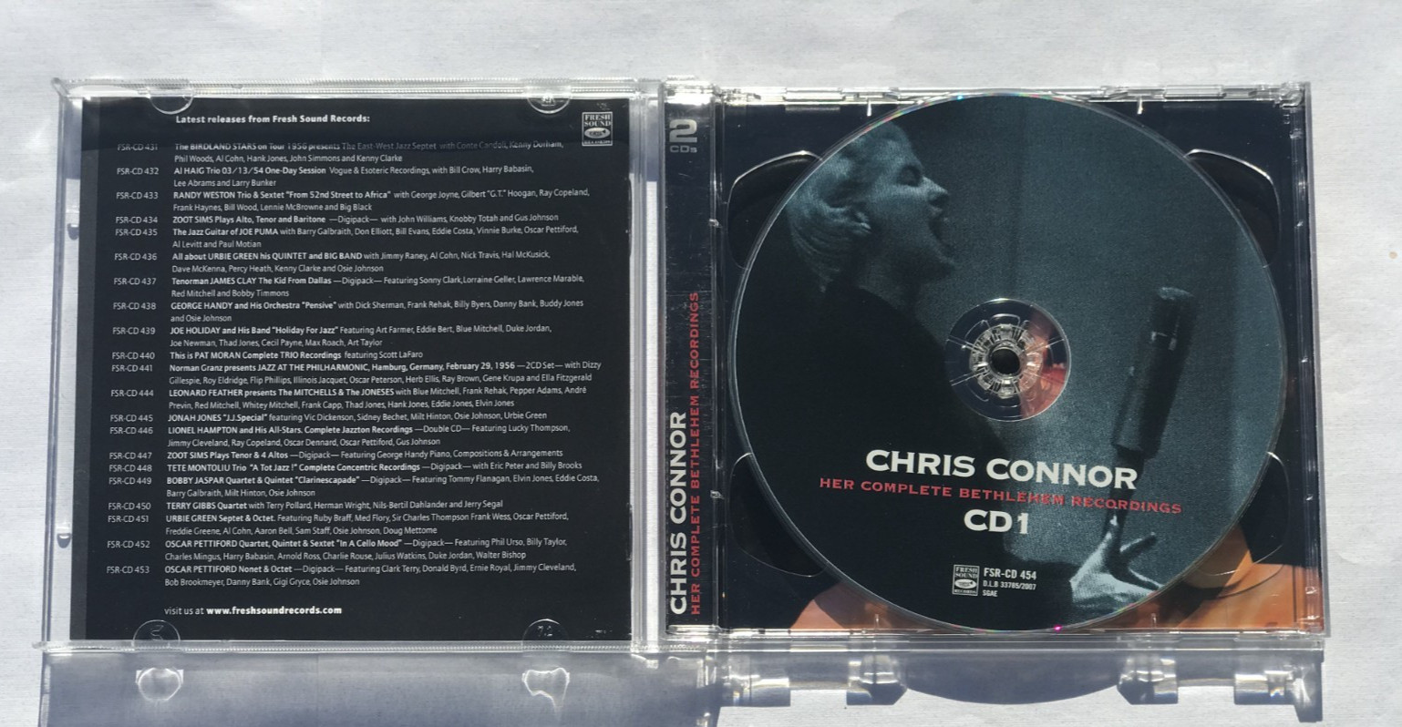 Chris Connor – Her Complete Bethlehem Recordings (2 CD Set) ☆NEAR MINT DISCS☆