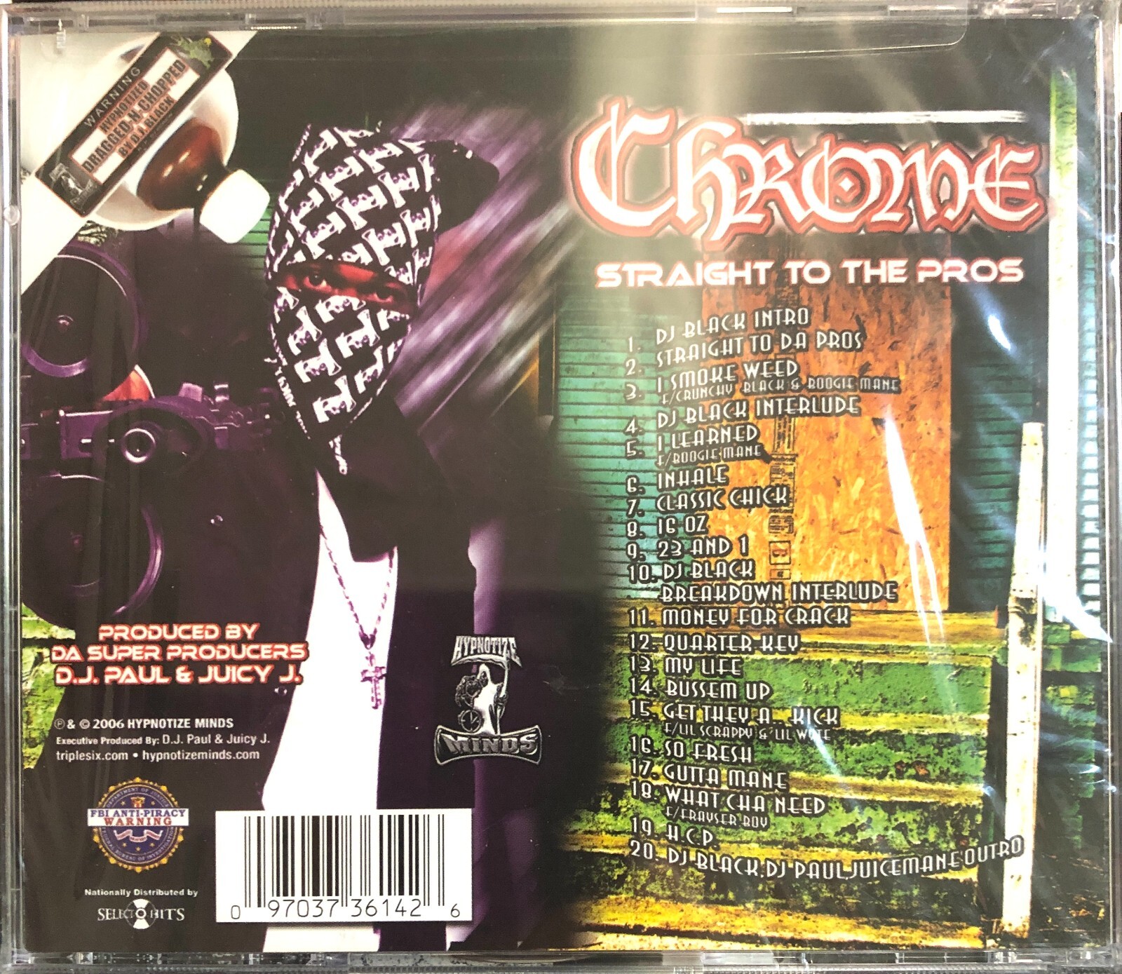 CHROME - Straight To The Pros (Dragged-N-Chopped) SEALED CD 2006 Original Press