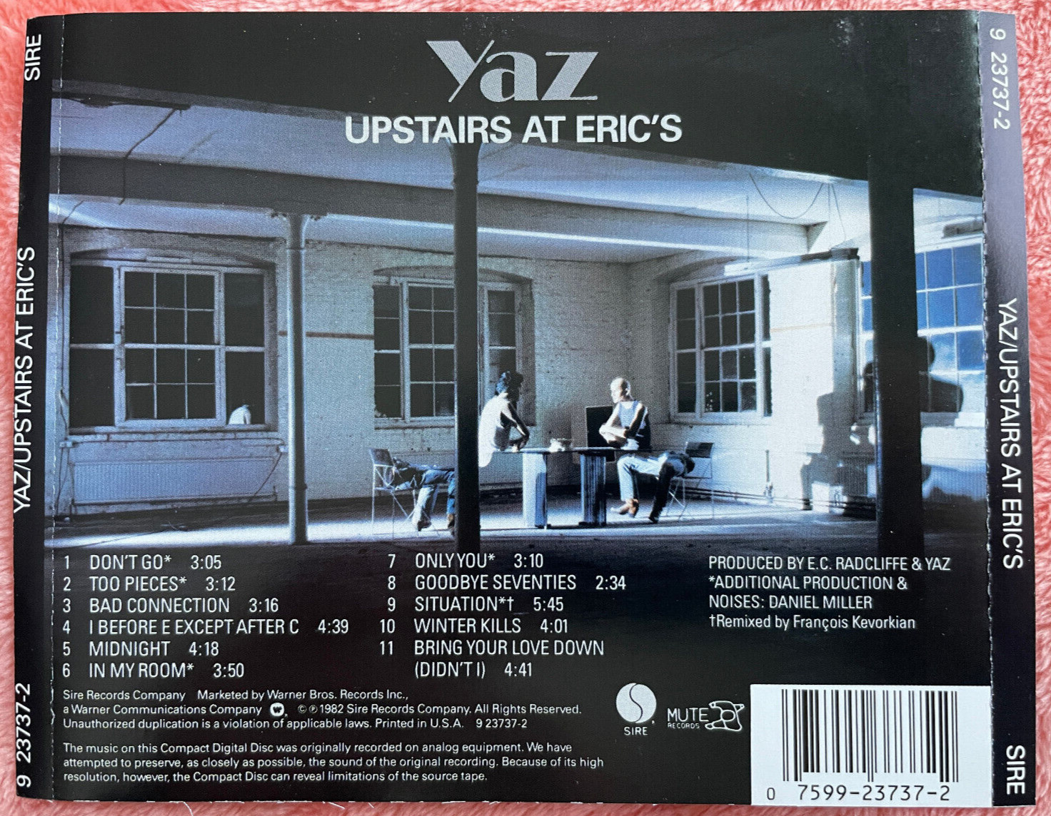 Upstairs at Eric's / Yaz (CD c1982/[1987] Sire Records) Synth Pop, New Wave