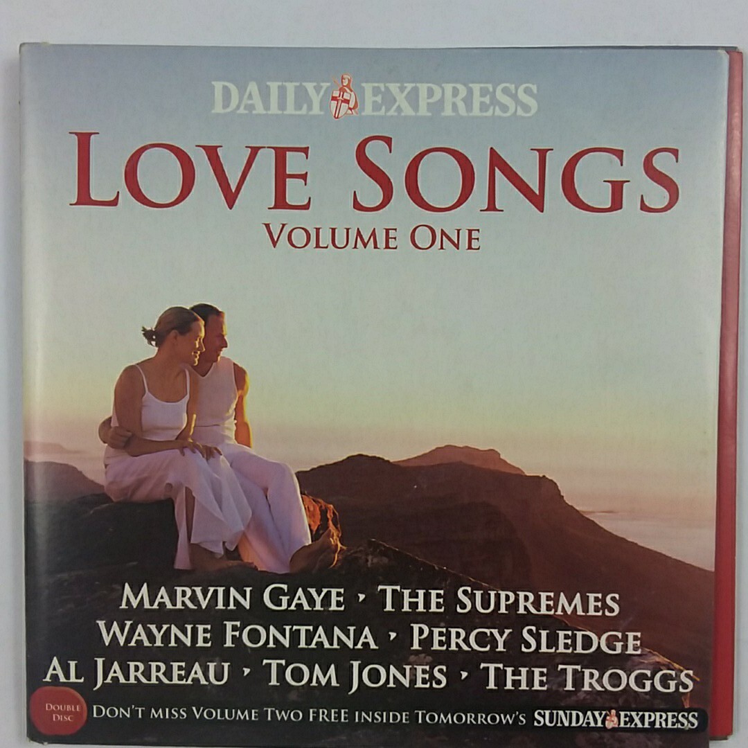 Daily Express Love Songs Volume One Music CD Featuring Marvin Gaye-The Supremes-