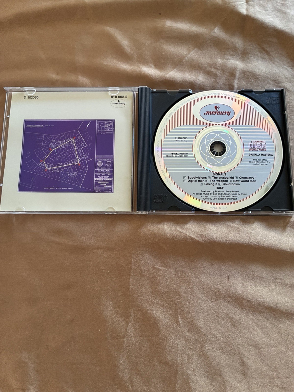 Lot Of Five RUSH CDs (Signals, Grace, Permanent Waves, Exit, Counter) UNSEALED