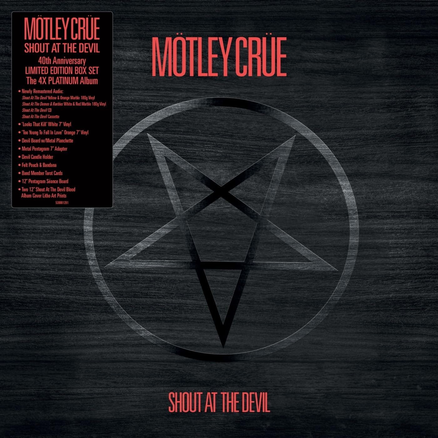 MOTLEY CRUE - SHOUT AT THE DEVIL (Deluxe 40th Anniversary Box Set) Damaged Box