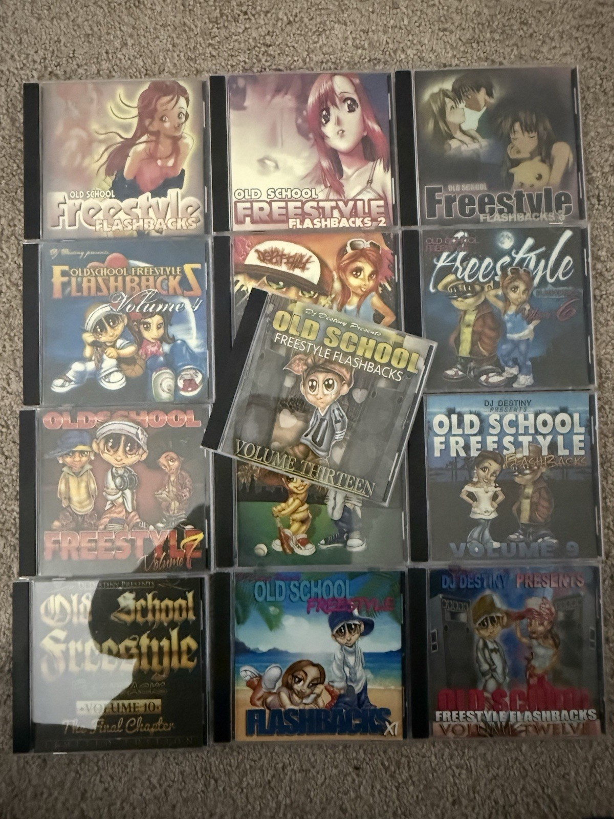 Lot Of 13 Old School Latin Freestyle Mega Mixes (CD’s) Dj Destiny