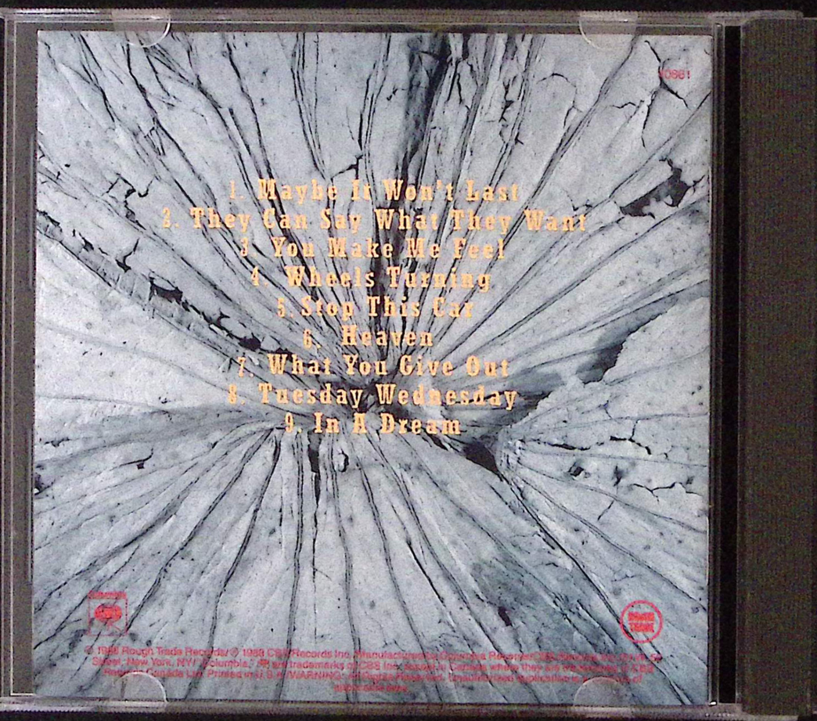 THE WOODENTOPS WOODEN FOOT COPS ON THE HIGHWAY COLUMBIA ROCK 1988 CD 1043