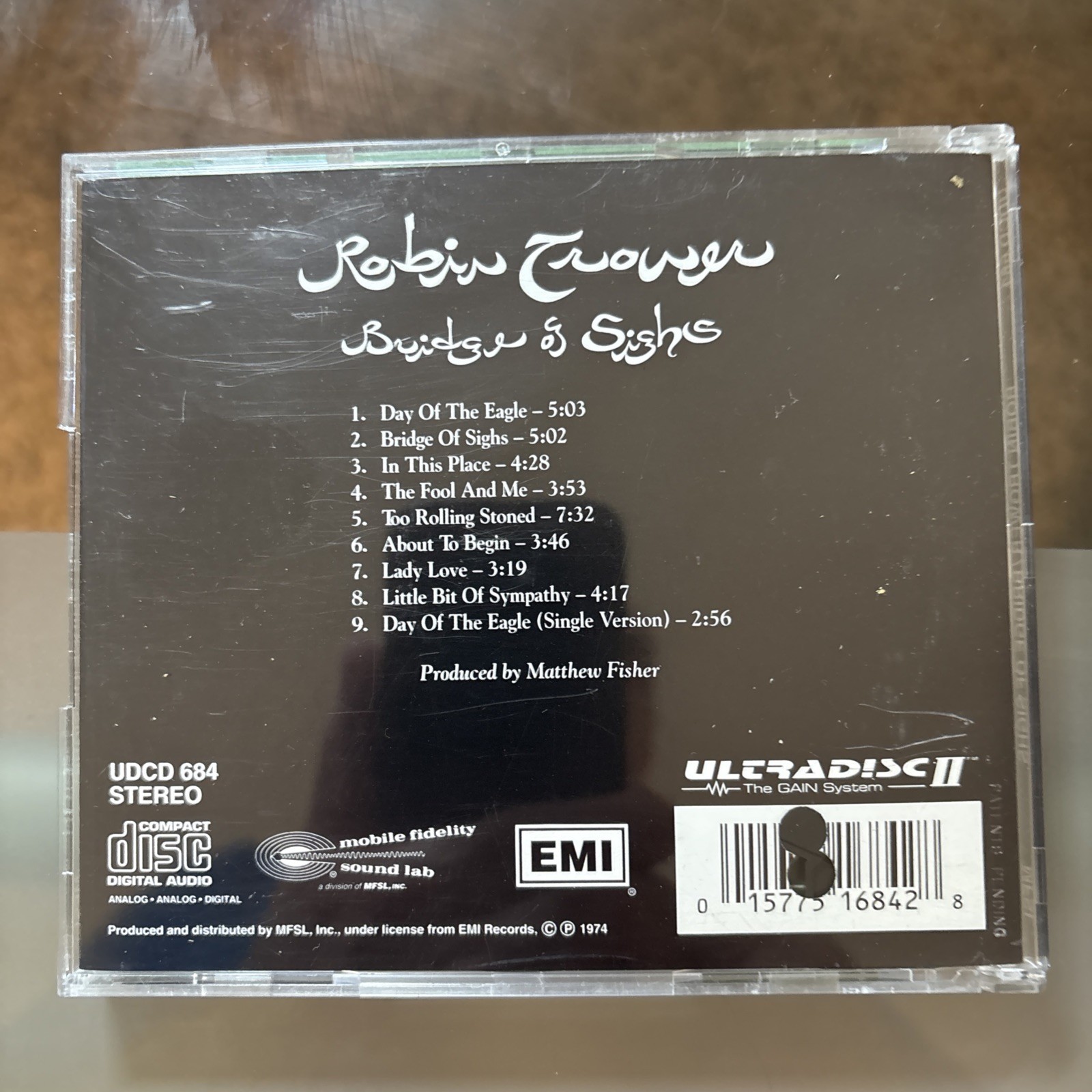 Bridge of Sighs (Original Master Recording) CD by Robin Trower