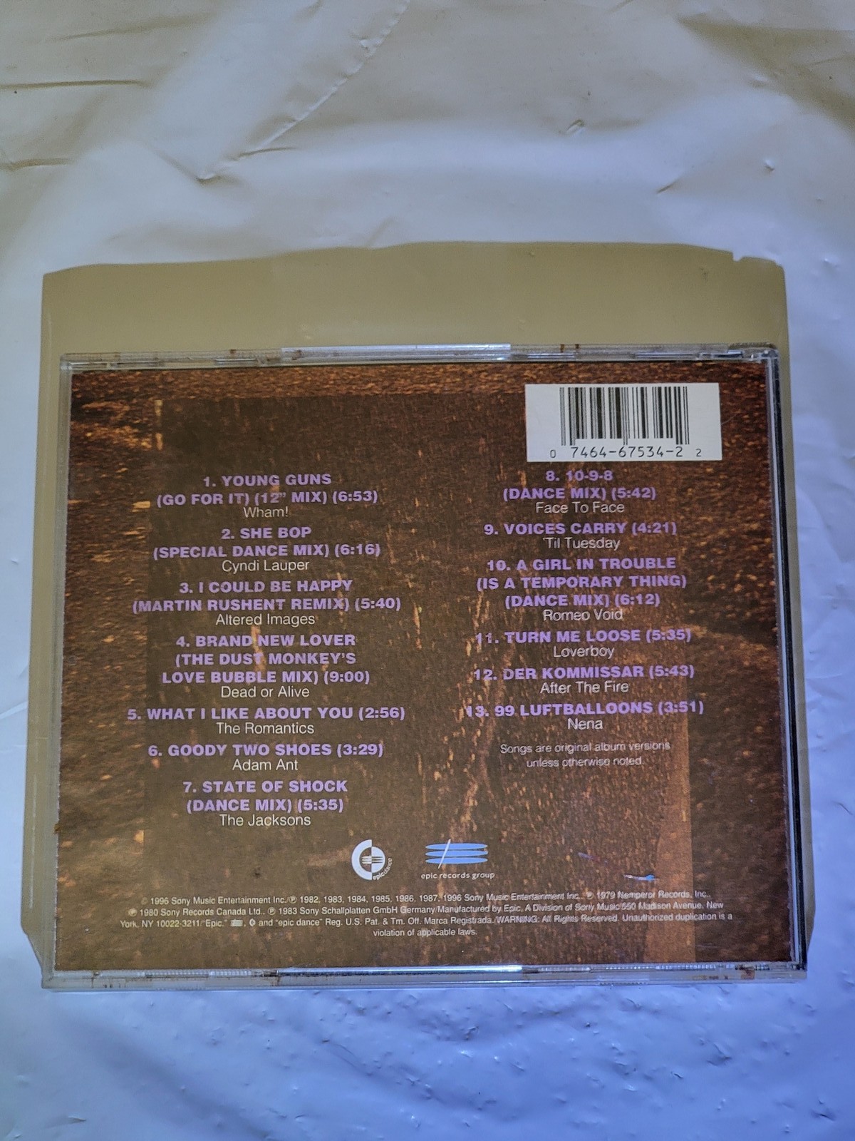 Epic Dance Club Epic Vol 5 A Collection of Classic Dance Mixes CD