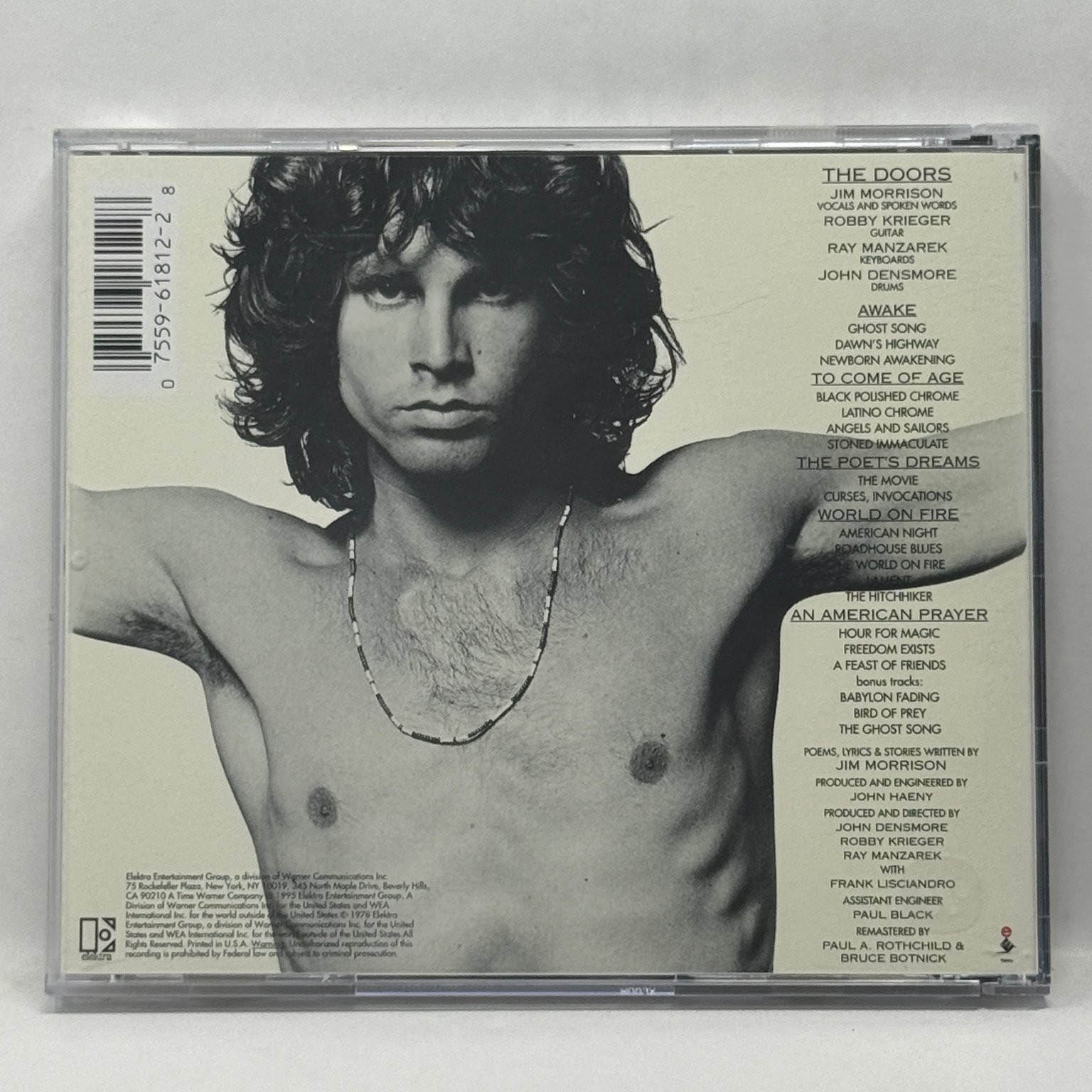 The Doors 4 CD Lot Debut Album Best Of American Prayer Jim Morrison Elektra