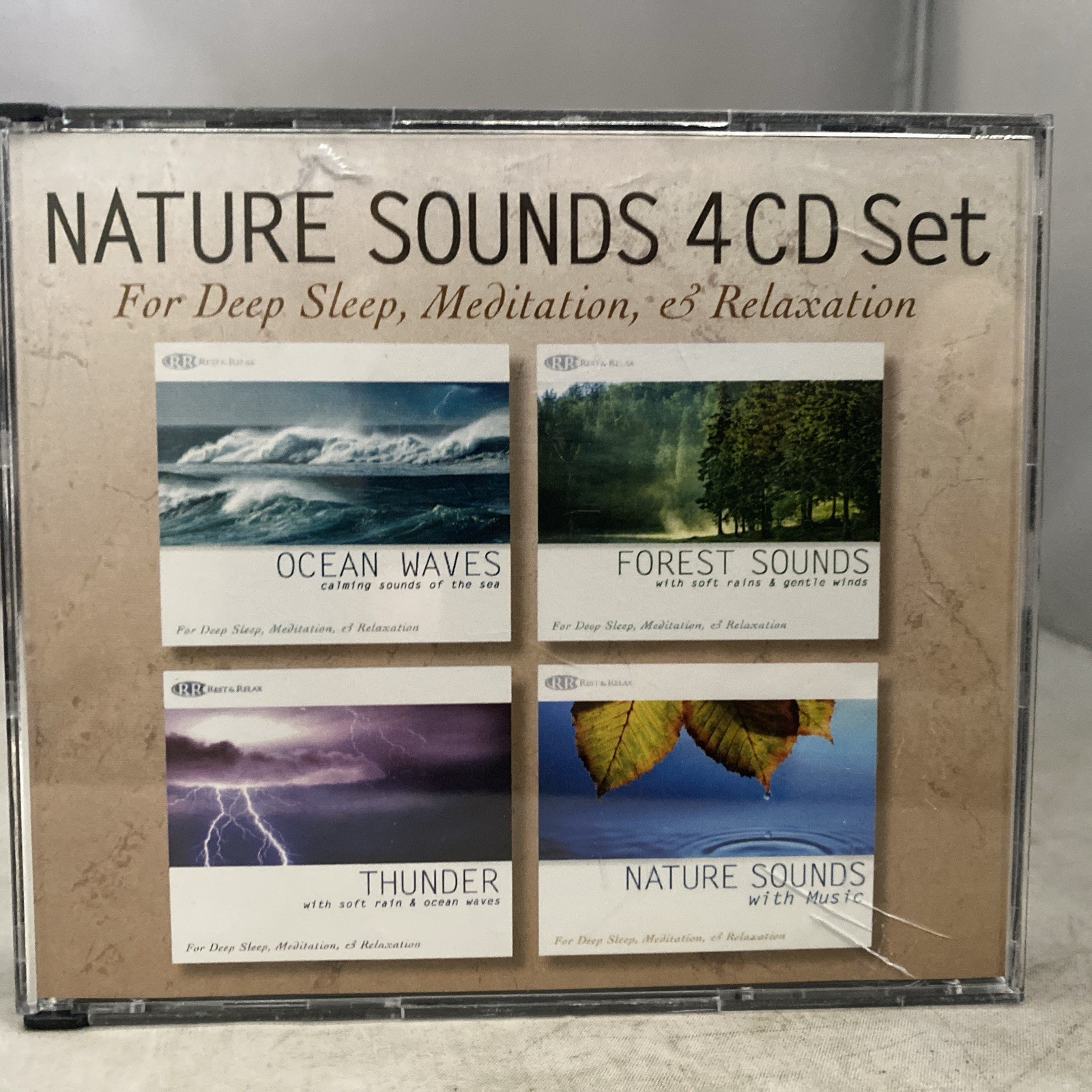 Nature Sounds 4 Album Set - Ocean Waves Forest Sounds Thunder 4 Disc