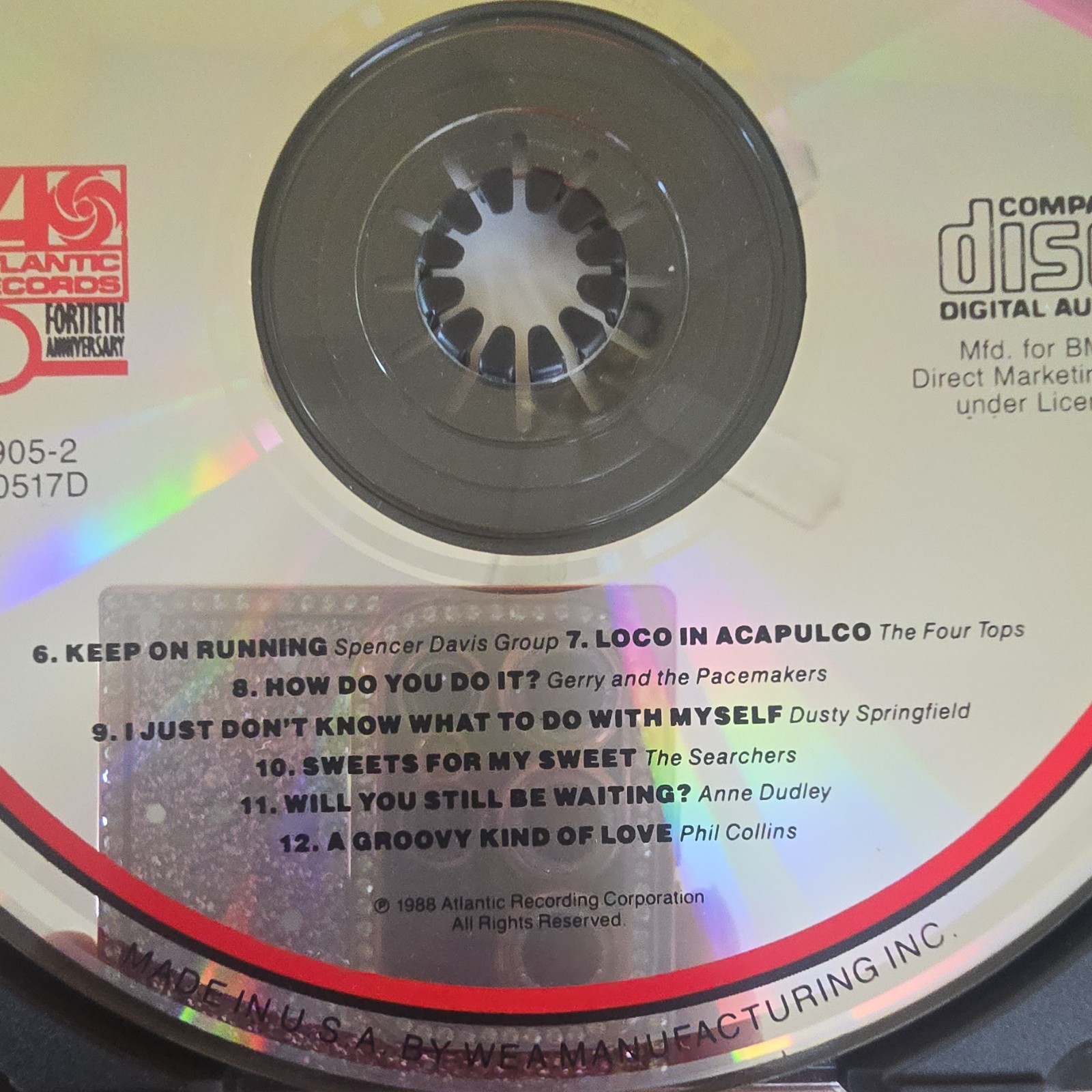 Atlantic Buster Original Motion Picture Soundtrack CD 1988 81905-2 Compilation