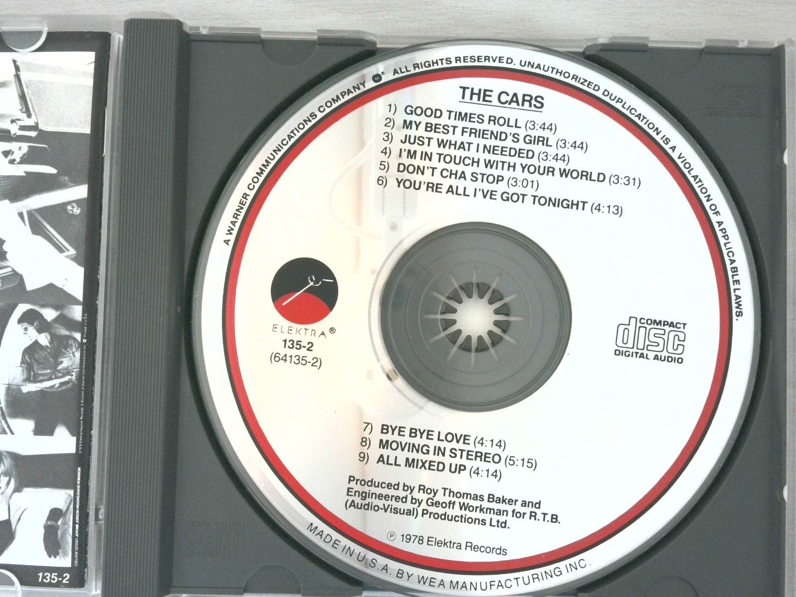 The Cars by The Cars (Audio CD, 1981, Elektra) Pop, Rock