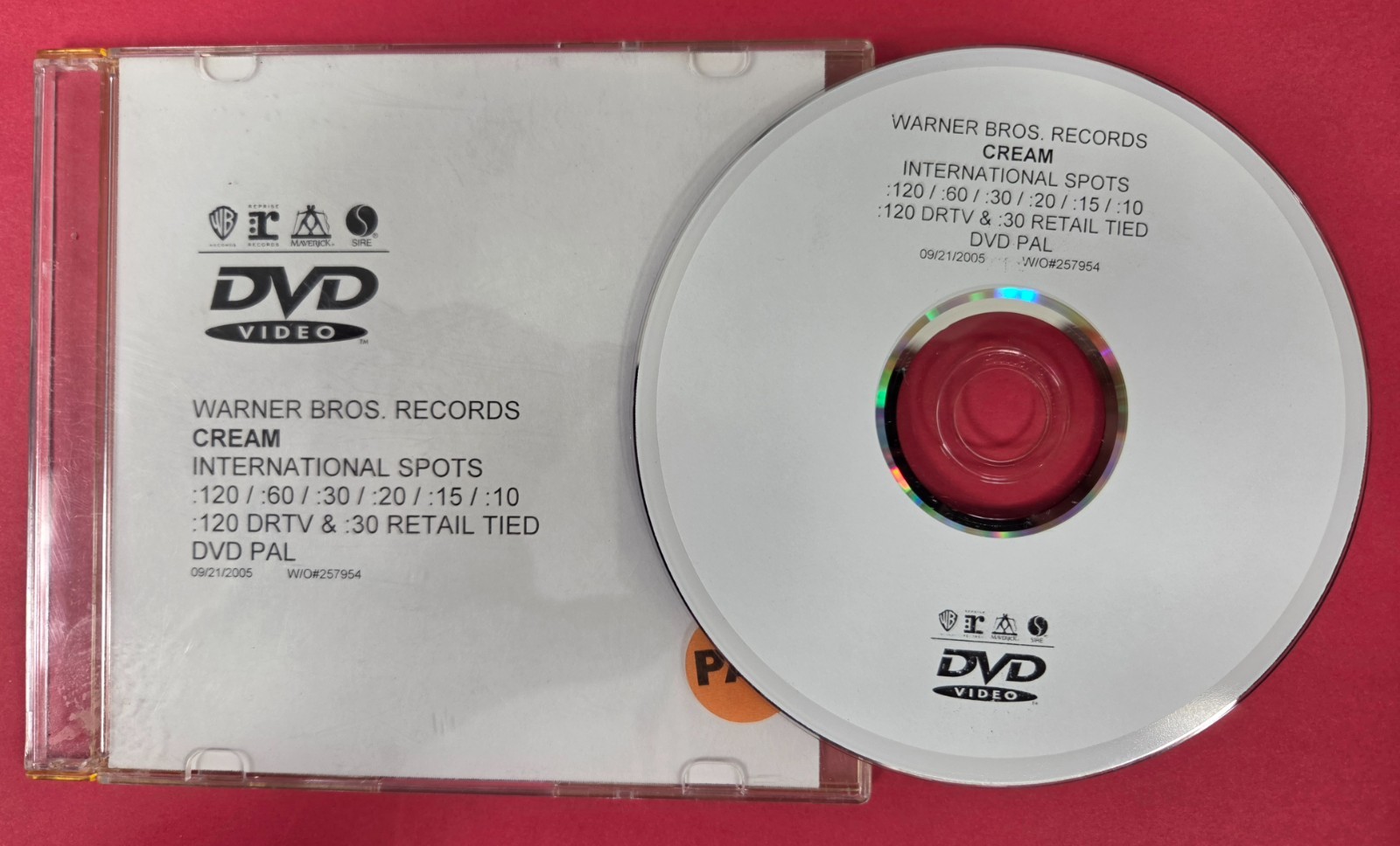 Cream International Spots PROMO DVDr 2005 US / Eric Clapton
