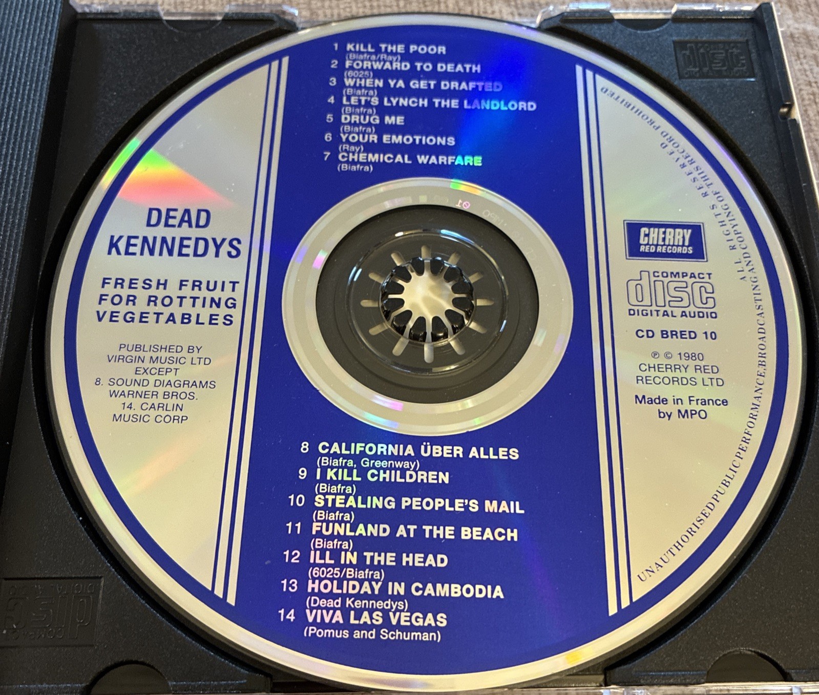 Dead Kennedys Fresh Fruit for Rotting Vegetables (1980 Cherry Red VERY NICE Look