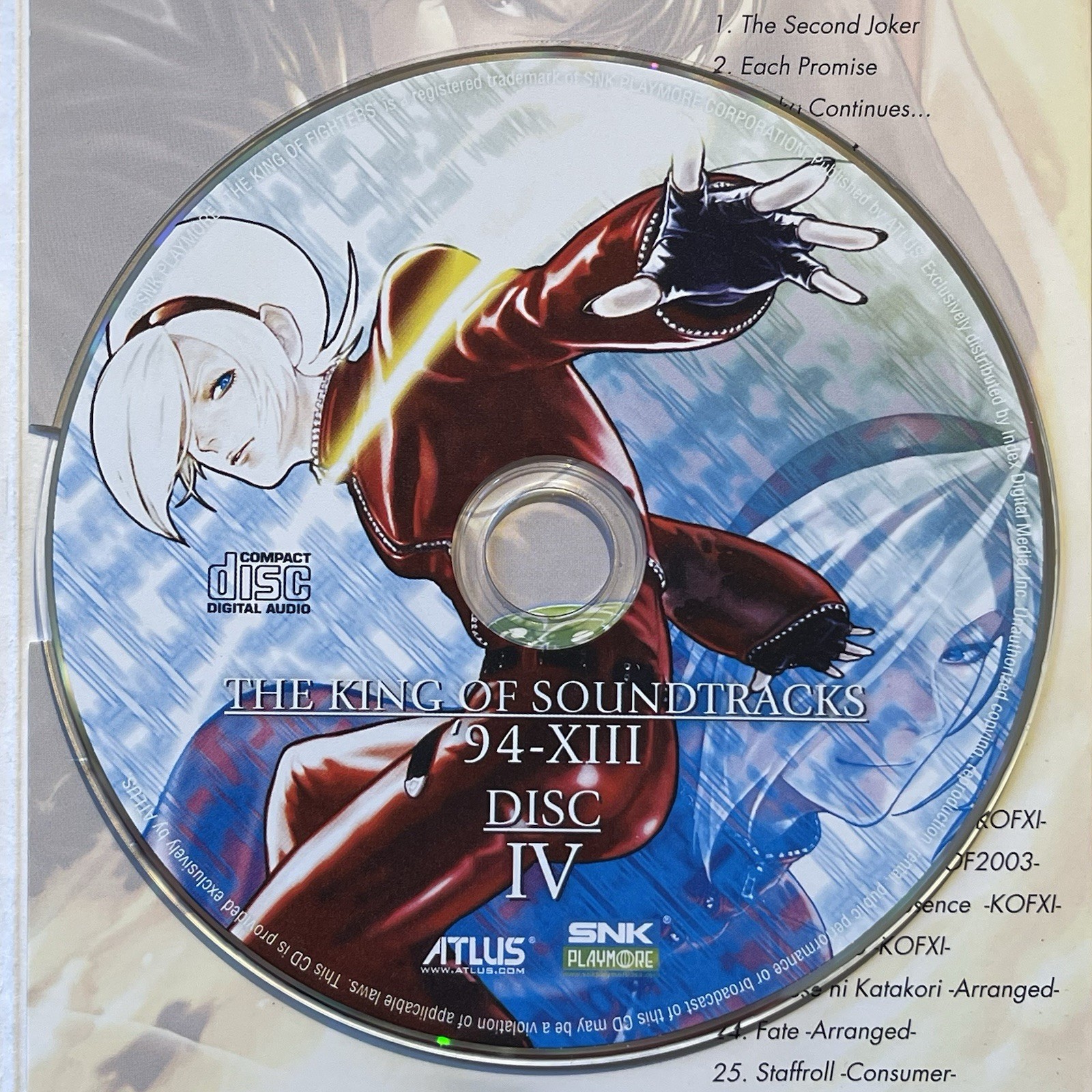 King Of Fighters • The King Of Soundtracks 94 XIII 4-Disc CD Set SNK Atlus