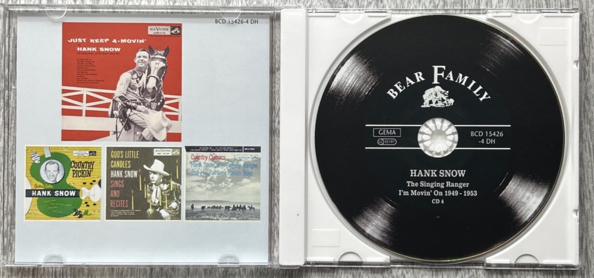 HANK SNOW "The Singing Ranger" 4xCD 1988 Bear Family Records ‎– BCD 15426