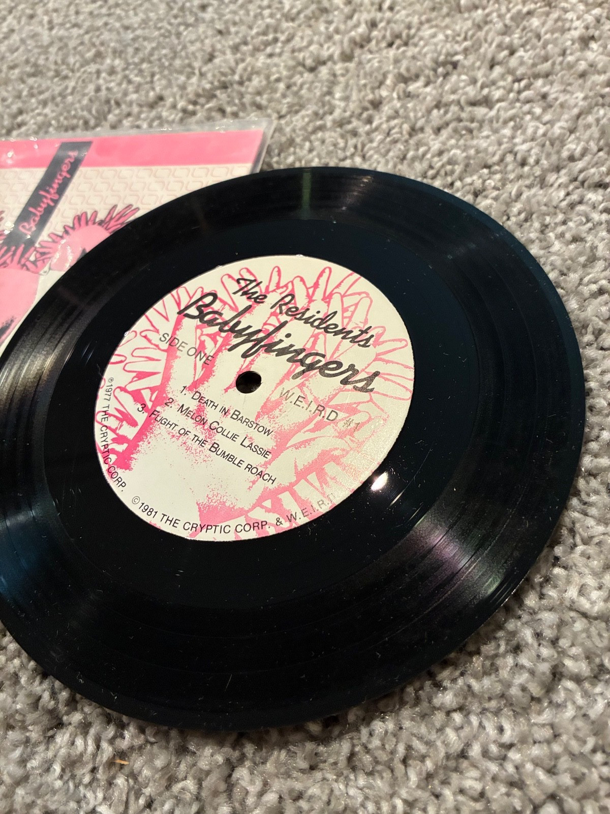 THE RESIDENTS -BABYFINGERS 7" VINYL 45 RPM EP - W.I.E.R.D. #1 - 1500 COPIES