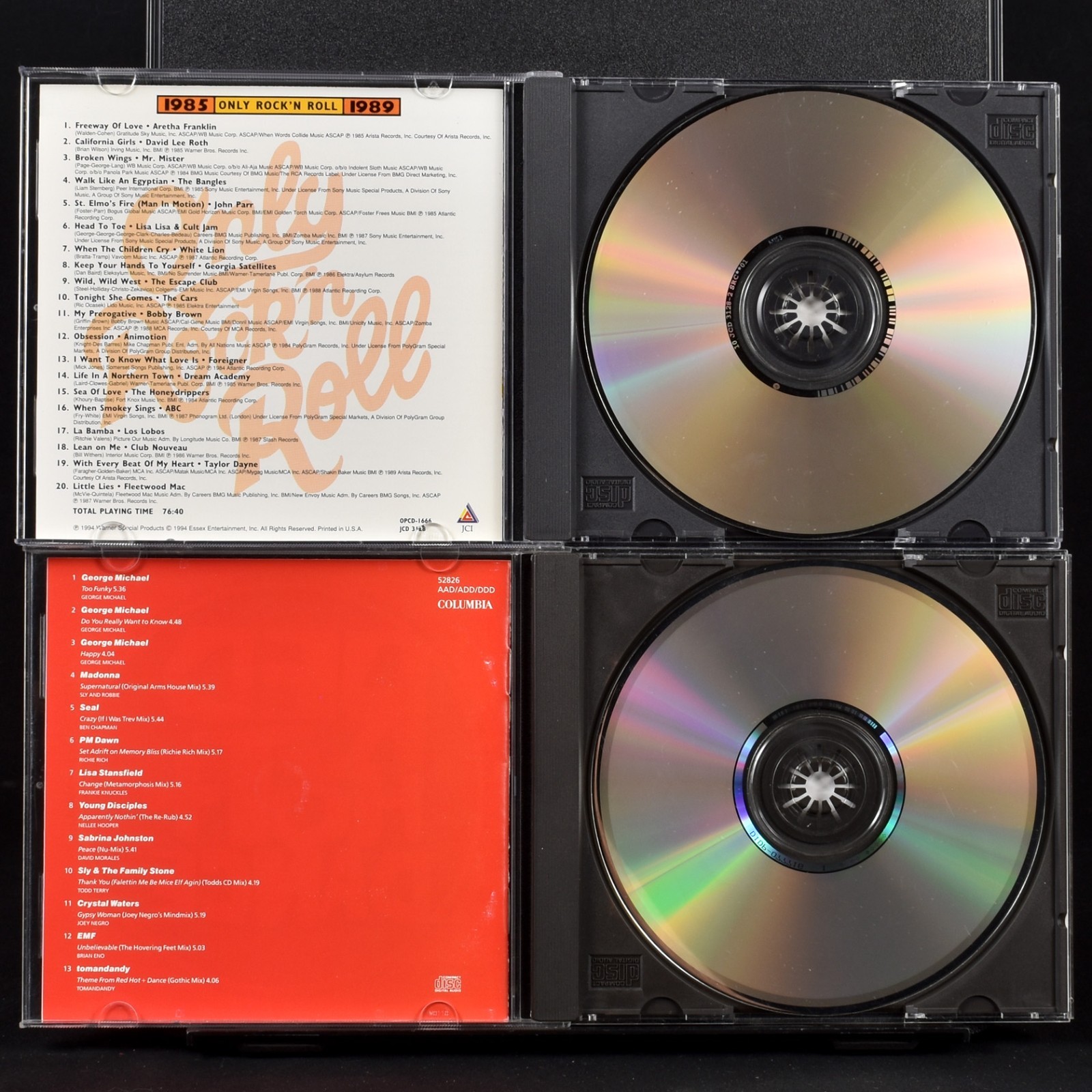 4 CD Lot 80s 90s Compilation Various Only Rock On 1990 95 Only 985-1989 Red Hot