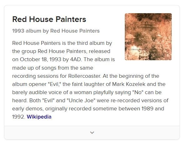 Red House Painters - Self Titled: Bridge (CD,1993,4AD,1st Ed) RARE 1st PRESSING!
