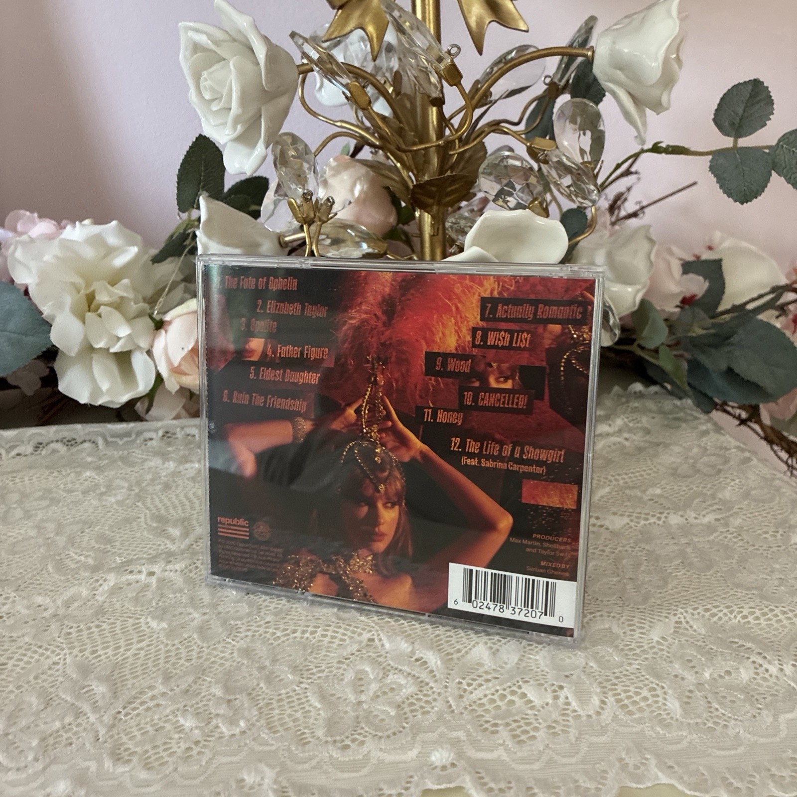 Taylor Swift: The Life of a Showgirl CD Opened