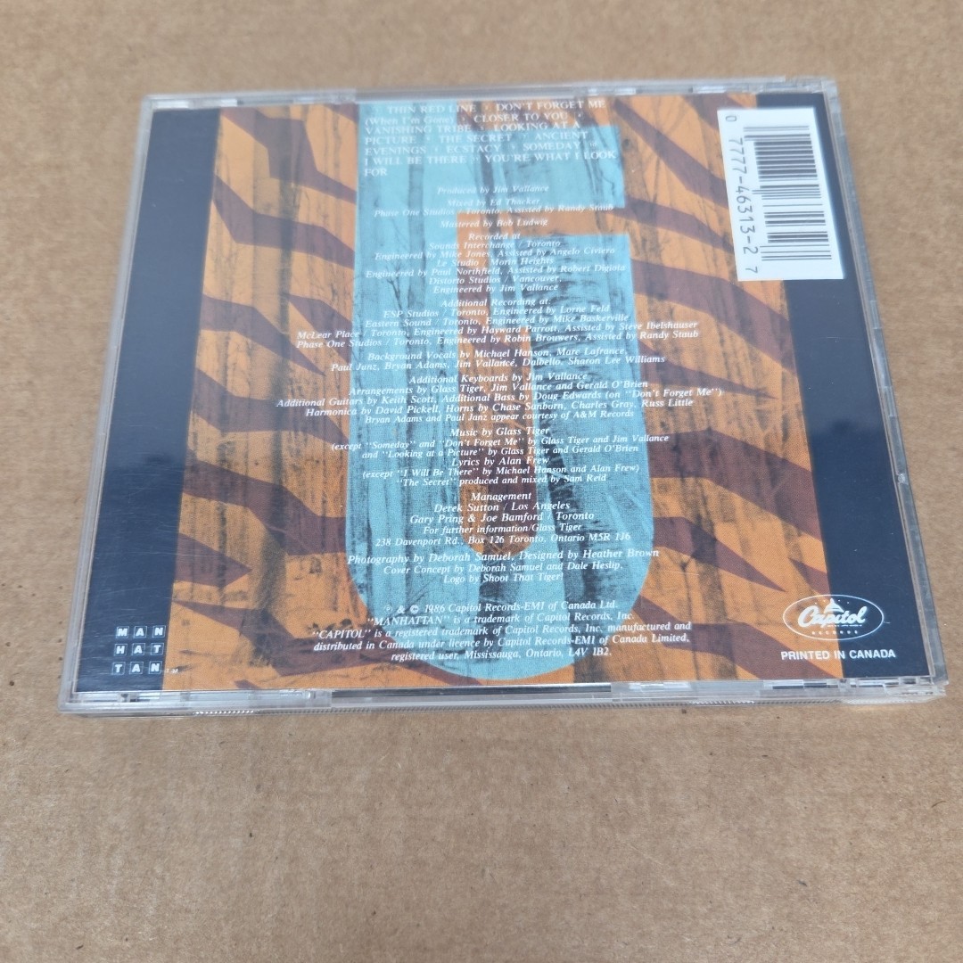 Glass Tiger - the Thin Red Line CD 1986 Capitol Records - US Seller - Ships Free