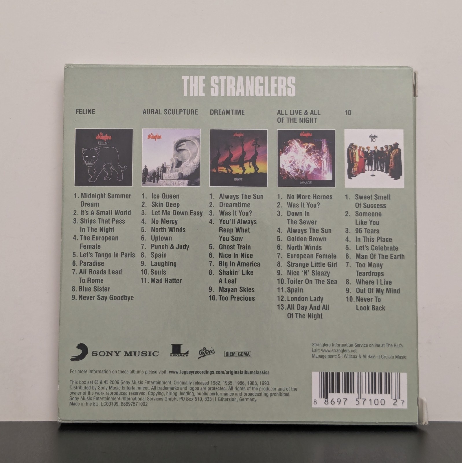 The Stranglers Original Album Classics 2009 Germany 5xCD Box Set