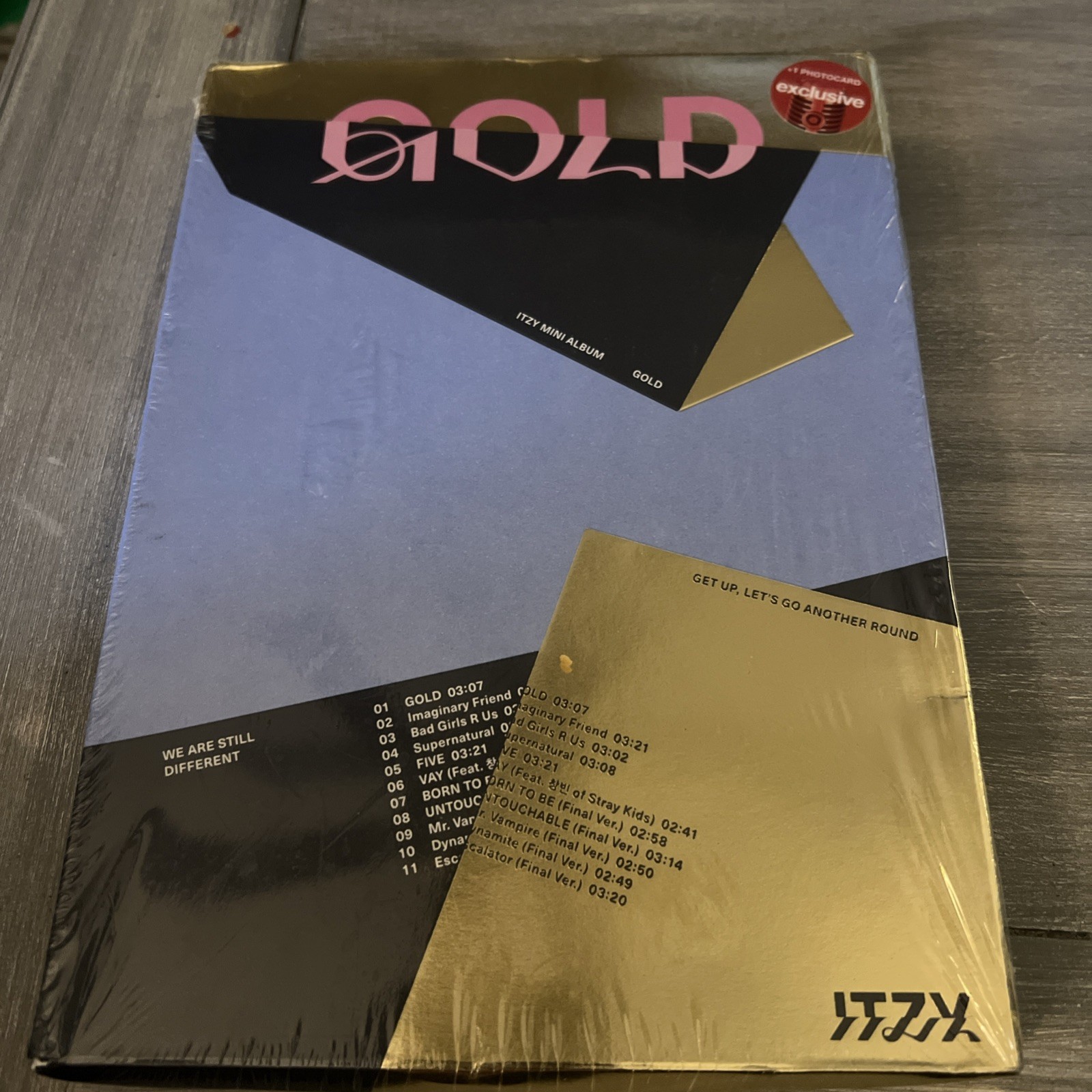 Gold by Itzy Mini Album CD +Target Excl Photo - Pink Version NEW