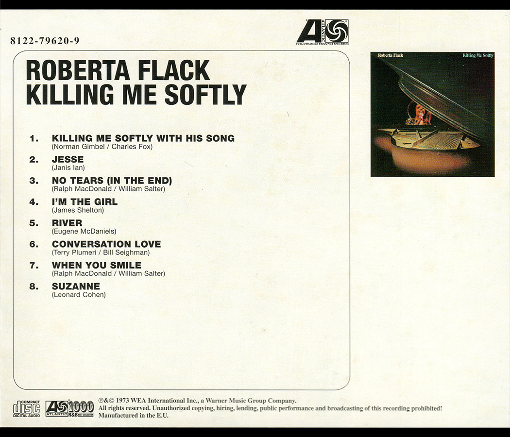 Roberta Flack ~ Killing Me Softly (1973) OBI CD 2013 Warner Music Japan ••NEW••