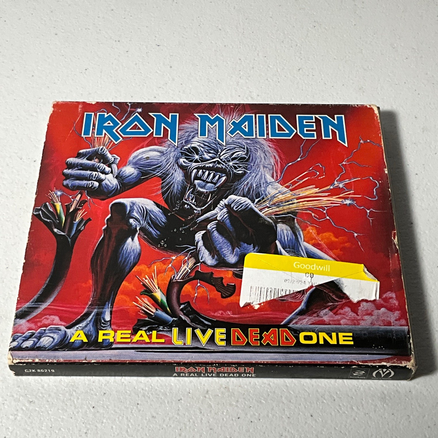 Iron Maiden – A Real Live Dead One CD 1998 Promo Heavy Metal Live Columbia