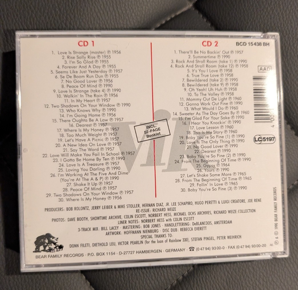 MICKEY AND SYLVIA - LOVE IS STRANGE (2 CD BOX SET) CD LIKE NEW!!