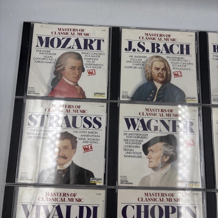 Masters of Classical Music 10 CD Set Complete Laserlight Digital