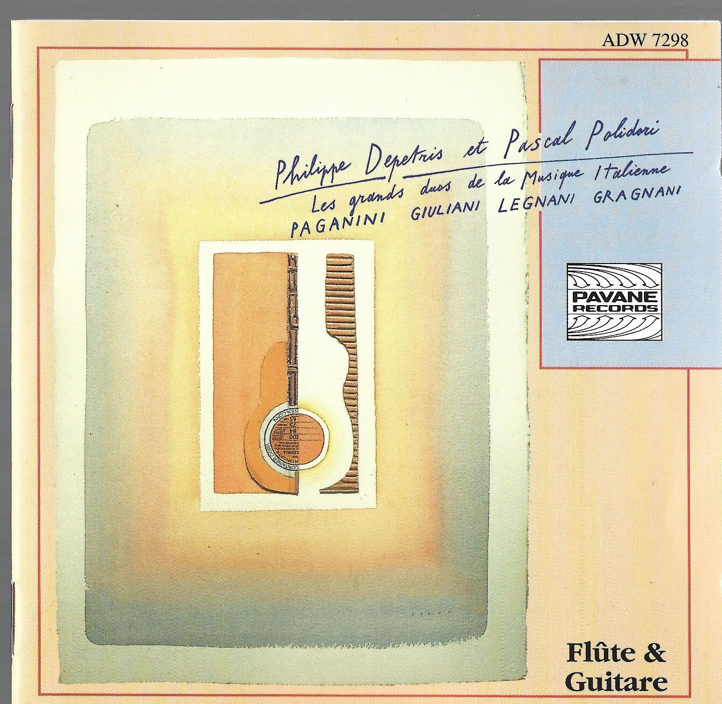 Polidori & Depetris Italian Music Flute & Guitar Great Duets CD Mint