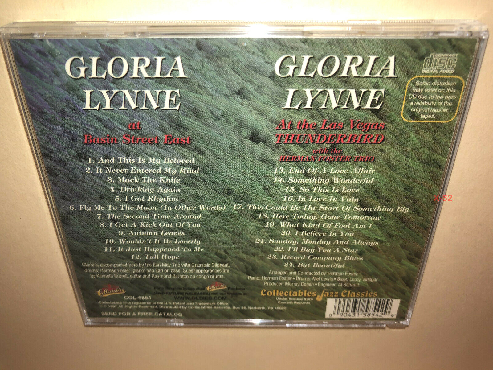 Gloria Lynne CD double album set Basin Street East At the Las Vegas Thunderbird
