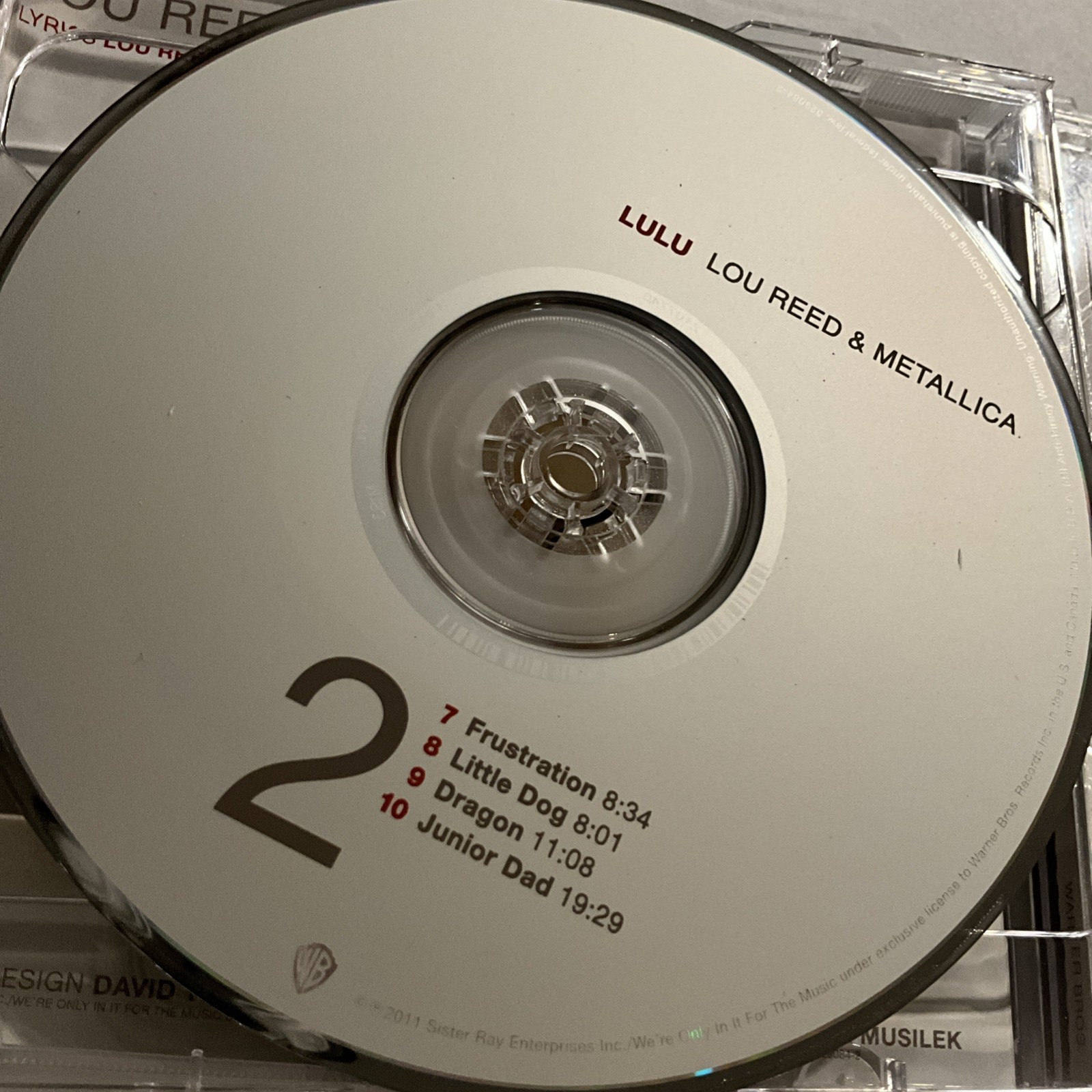 Lou Reed & Metallica - Lulu CD 2011 Warner Bros – 529084-2 [2 Discs]